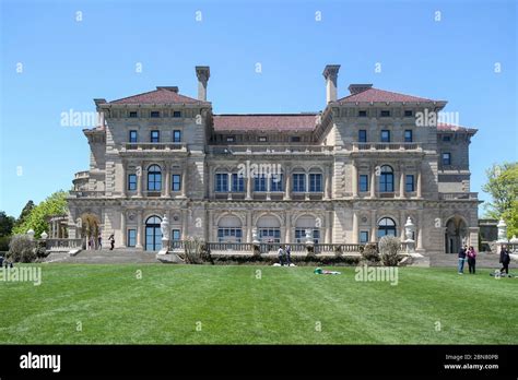 The Breakers Mansion Newport Rhode Island United States Stock Photo