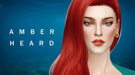 심즈4 아쿠아맨 메라 엠버 허드 심만들기 Sims 4 Aquaman Mera Amber Heard Create A Sim