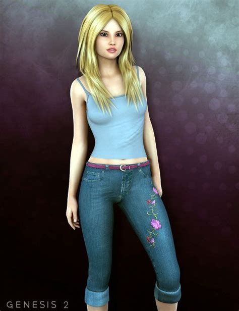 Casual Cool For Genesis 2 Female S 3D Models For Poser And Daz