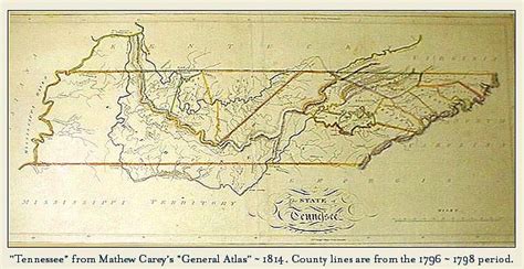 Some Tn Early Maps Sarrattsarrettsurratt Families Of America