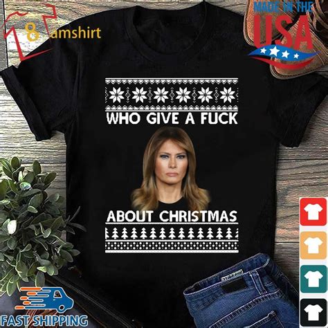 Melania Trump Who Give A Fuck About Ugly Christmas Sweatshirt