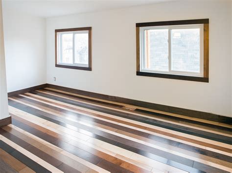 Mixed Hardwood Flooring Used For Floor Baseboard And Trim Mixed