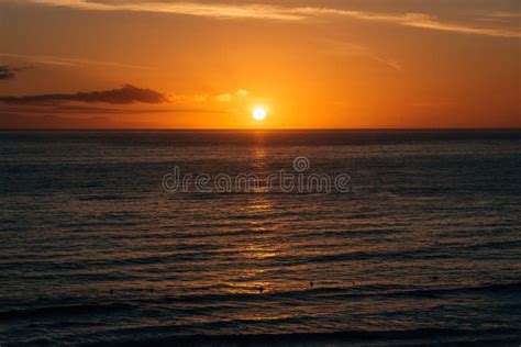 Sunset Over The Pacific Ocean At Salt Creek Beach In Dana Point