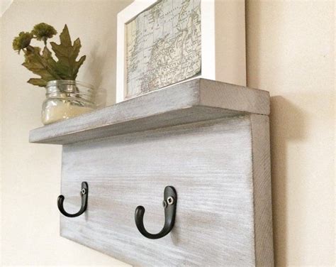 Rustic Wooden Entryway Walnut Coat Rack Entryway Coat Rack Etsy