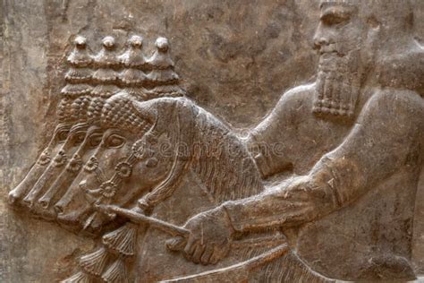 Escultura Antigua De Babilonia Y Asiria Imagen Editorial Imagen De