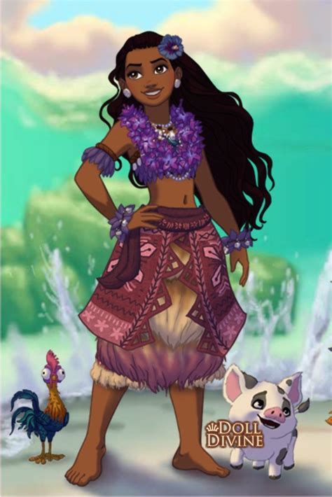 Moana In Beautiful Hawaiian Purple Of The Ocean Alternative Disney