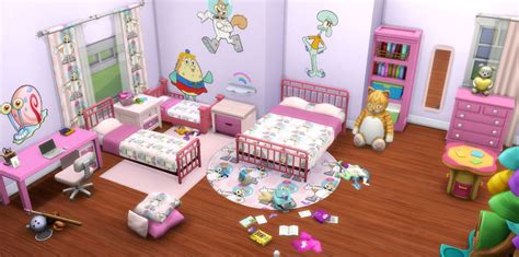 I Create Bedroom Sets For The Sims 4 — Spongebob Squarepants Bedroom