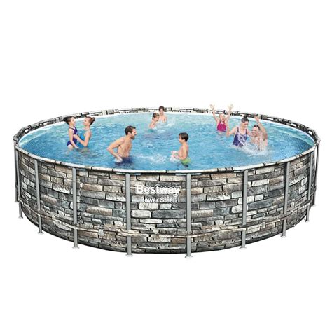 Bestway Power Steel Pvc Foot Round Above Ground Pool Hot Sex Picture