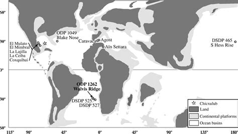 Figure 1 From Deep Sea Environments Across The Cretaceouspaleogene