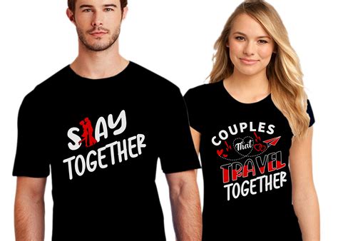 Matching Couple S Together T Shirt Svg Graphic By Syedafatematujjuhura · Creative Fabrica