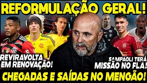 REFORÇOS E SAÍDAS REFORMULAÇÃO GERAL NO ELENCO SAMPAOLI TERÁ MISSÃO