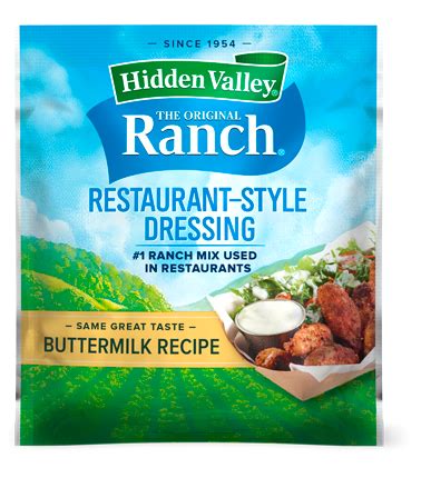 Hidden Valley® Buttermilk Recipe Restaurant-Style Dressing & Seasoning Mix | Hidden Valley® Ranch
