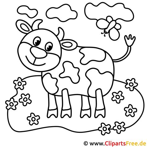 Imagem de vaca para colorir página para colorir