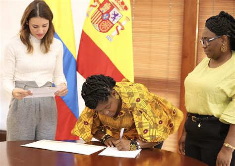 Colombia Y España Firman Memorando De Entendimiento Para Promover Igualdad Y Luchar Contra La