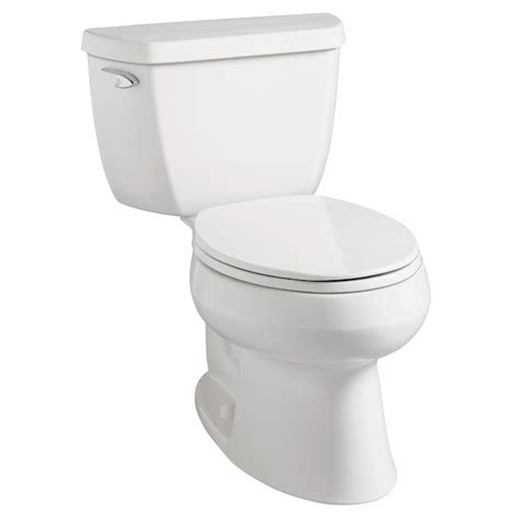 Kohler Wellworth White Elongated Standard Height 2 Piece Watersense