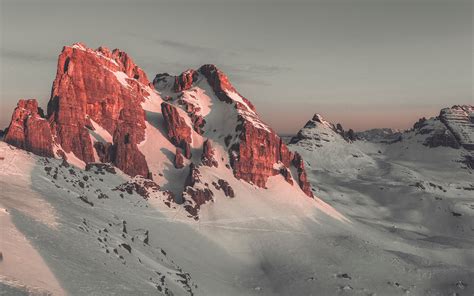 Snow Covered Mountain During Daytime Imac Wallpaper Download
