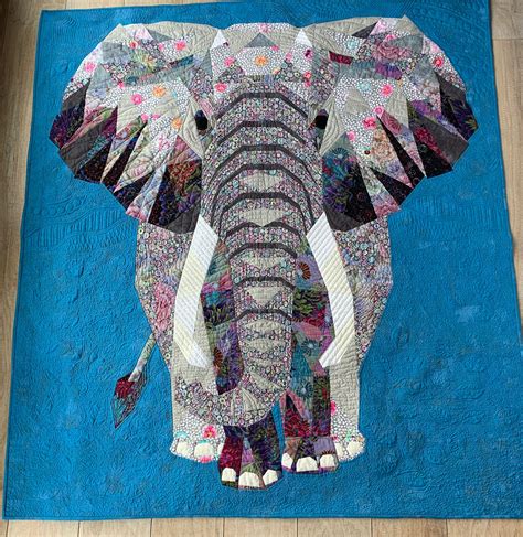 Elephant Abstraction Quilt Pattern By Violet Craft Elephant Quilts