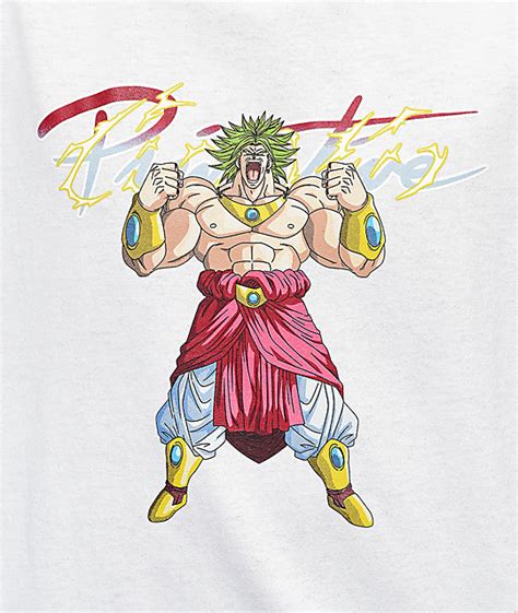 Aside from frieza's return, 'fukkatsu no f' to signify another goku and beerus. Primitive x Dragon Ball Z Broly White T-Shirt | Zumiez