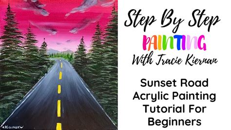 Road Painting Acrylic Tutorial Youtube