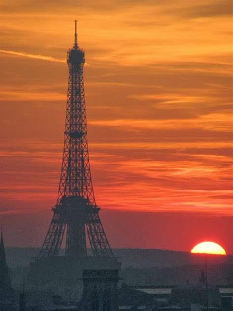 Alluring Planet Parisian Sunset Eiffel Tower