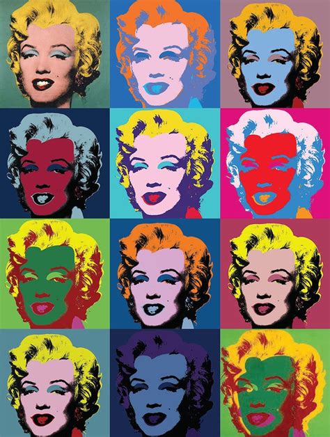 Andy Warhol Marilyn Monroe 12 Panel High Quality Digital Print Etsy