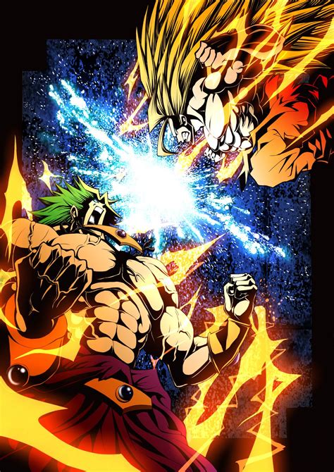 Dragon ball super introduced the universe 11 champion jiren and an even more powerful version of broly. Goku vs. Broly | Dragon ball art, Dragon ball super, Goku