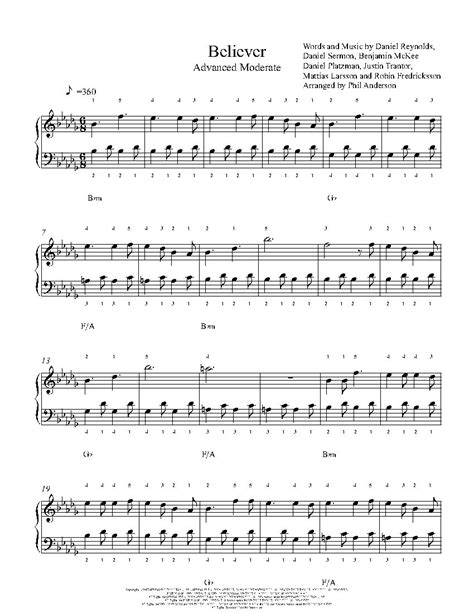 Bit.do/flowkey8 learn how to play believer by. Believer by Imagine Dragons Piano Sheet Music | Advanced Level | Piano sheet music, Cello sheet ...