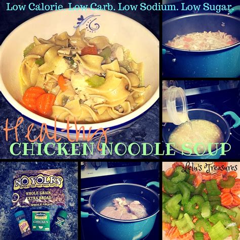 Weight watchers friendly as well at (2) pointsplus. LOVE. Unconditionally.: Healthy Chicken Noodle Soup - Low Carb, Low Sodium, Low Sugar, Low Fat