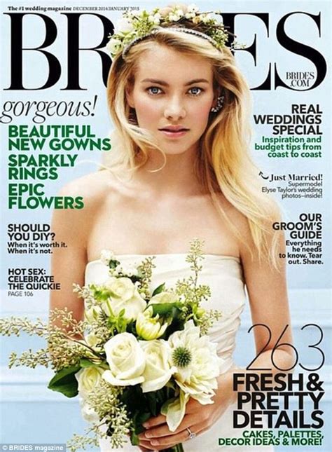 Elyse Taylor Graces Cover Of Wedding Magazine In Strapless Ivory Gown Daily Mail Online