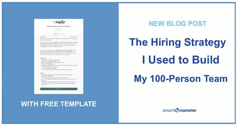 Free Job Posting Template How I Hired My 100 Person Team Smart