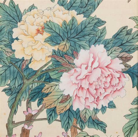Three Chinese Watercolors On Silk Paintings