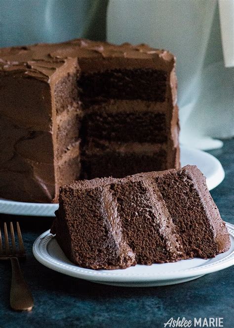 Perfect Chocolate Cake Recipe With Ganche Buttercream Rich Dense And Delicious Ashlee Marie