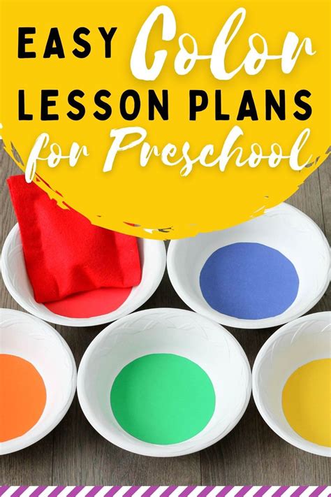 20 Color Activities For Preschool Lesson Plans