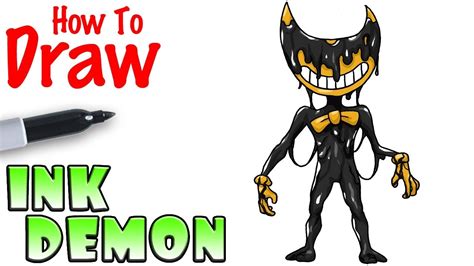 How To Draw Bendy And The Ink Machine Step By Step