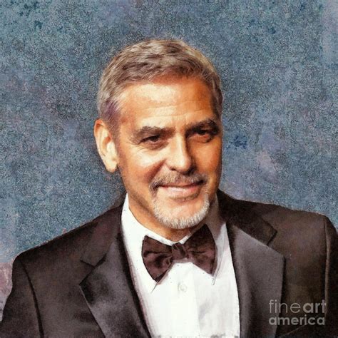 George Clooney Digital Art By Jerzy Czyz Pixels