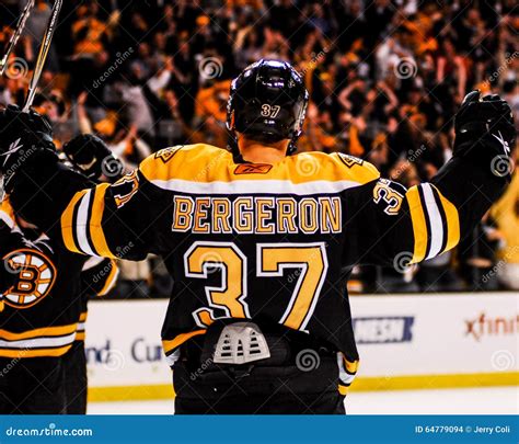 Patrice Bergeron Boston Bruins 37 Editorial Stock Image Image Of