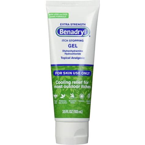 Benadryl Extra Strength Itch Stopping Gel 35 Oz Pack Of 4 Walmart