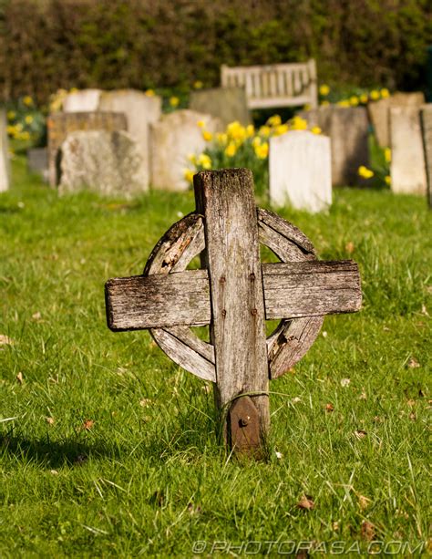 Wooden Celtic Cross Grave Marker Photorasa Free Hd Photos