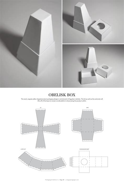 Obelisk Box Free Resource For Structural Packaging Design Dielines