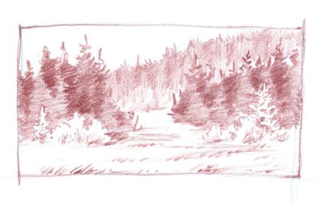 Learn To Draw A Forest Not The Trees Step By Step Demonstration Of