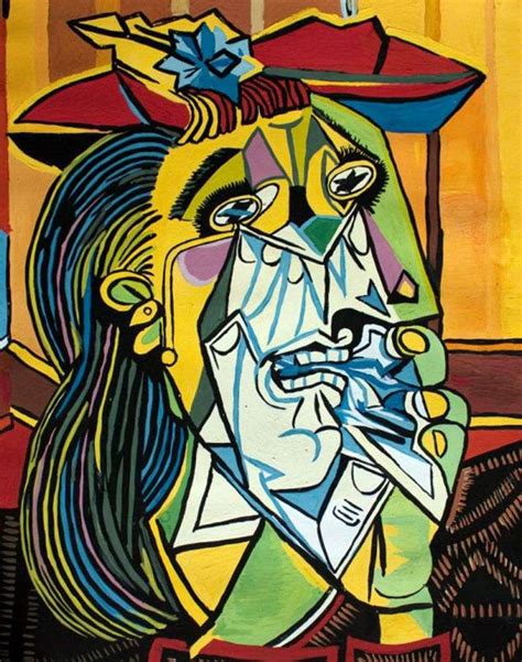 Picasso was born in malaga, spain, to don jose ruiz y blasco and maria picasso y lopez. Płacząca kobieta - Pablo Picasso