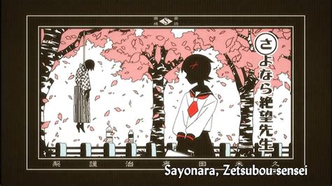 Sayonara Zetsubou Sensei Episode 1 Youtube