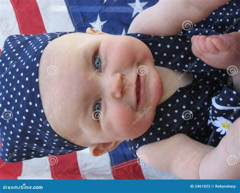 Patriotic Baby Stock Image Image Of States Independence 2461023