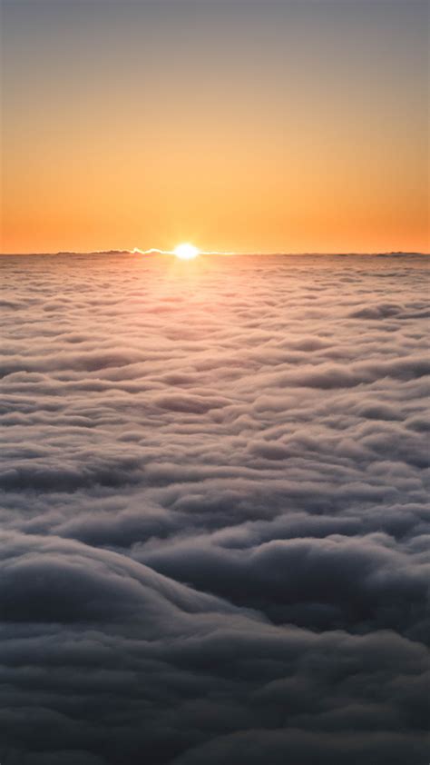 Sunset Above The Clouds Iphone Wallpaper Idrop News