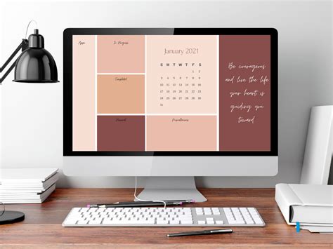 organizational wall paper  calendar desktop wallpaper etsy