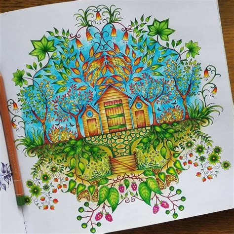 Finished Page In Secret Garden Coloringbook 🖍🙃 Secret