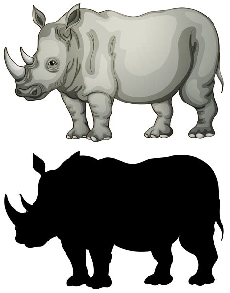 Rhinoceros Vector Art Icons And Graphics For Free Download