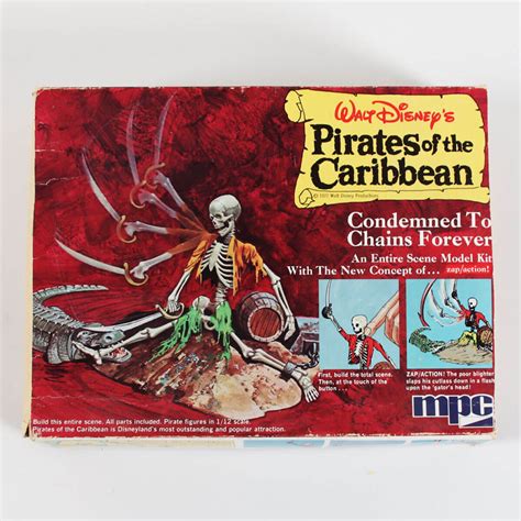 1972 Mpc Pirates Of The Caribbean Model Kit Walt Disney Condemned