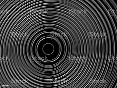 Abstract Black And White Circles Background With Motion Blur Effect