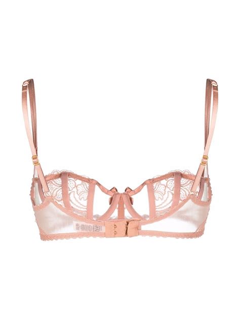 Agent Provocateur Sheer Panelled Demi Cup Bra Farfetch